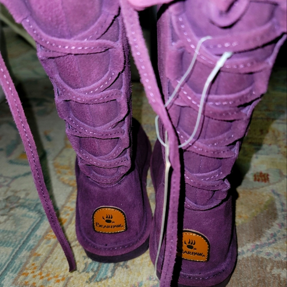 Bearpaw purple boots